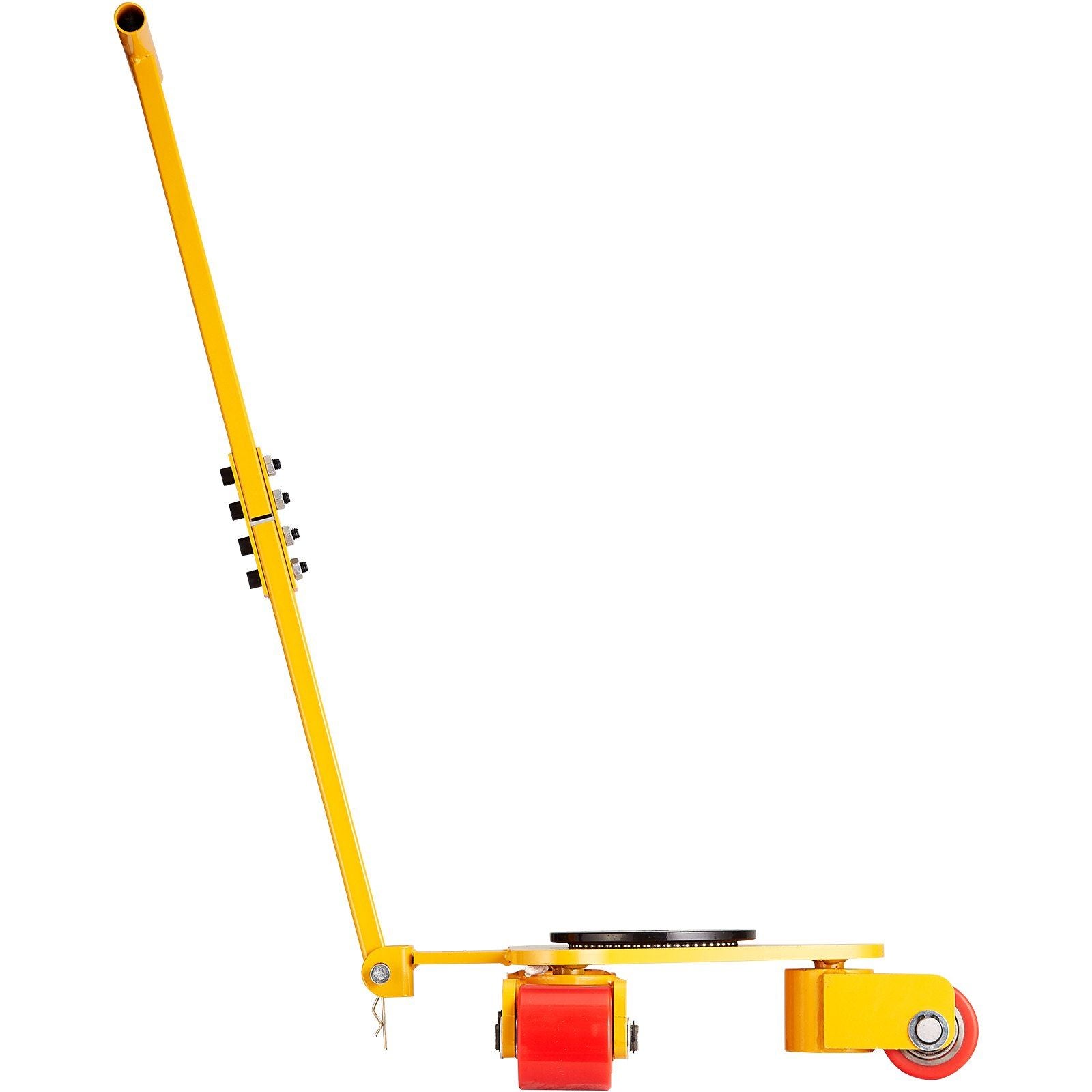 VEVOR Machinery Skate Dolly, 6614 LBS/3T Industrial Machinery Mover with Handle, Carbon Steel Machinery Moving Skate with 3 360